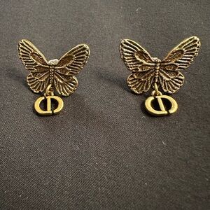 Christian Dior Butterfly Earrings